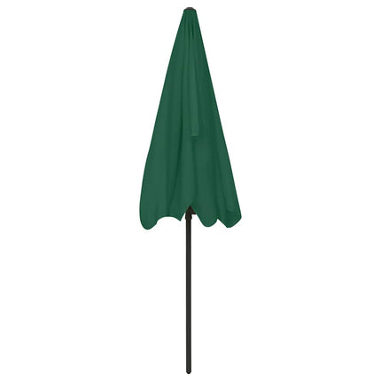 strandparasol 200x125 cm grøn