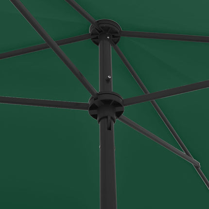 strandparasol 200x125 cm grøn