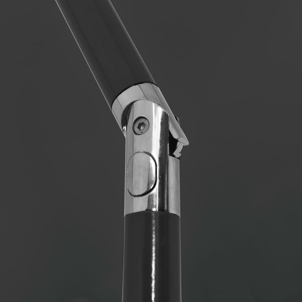 strandparasol 200x125 cm antracitgrå