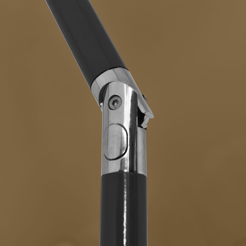 strandparasol 200x125 cm gråbrun