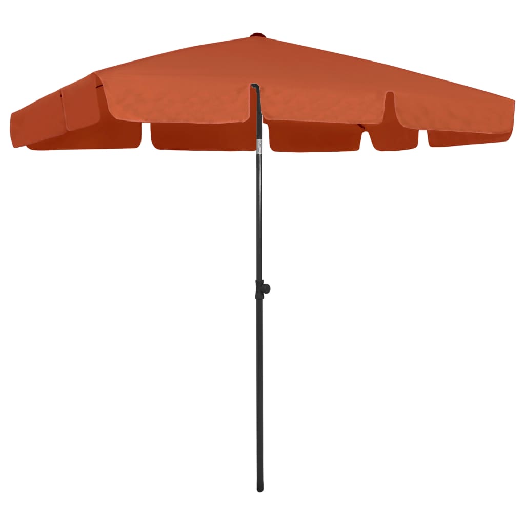 strandparasol 200x125 cm terrakotta