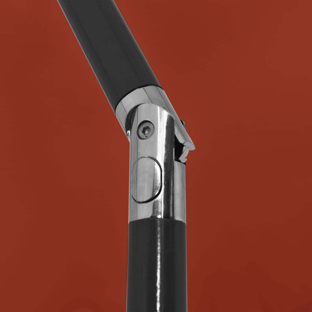 strandparasol 200x125 cm terrakotta