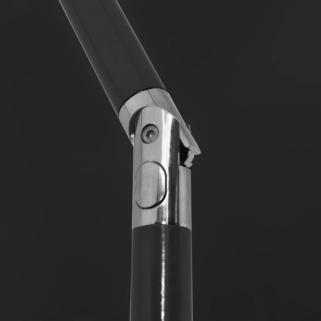 strandparasol 200x125 cm sort