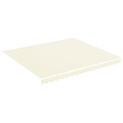 udskiftningsdug til markise 4x3,5 m polyester cremefarvet