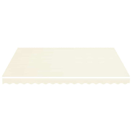 udskiftningsdug til markise 400x350 cm polyester cremefarvet
