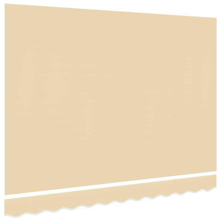 udskiftningsdug til markise 450x350 cm polyester cremefarvet