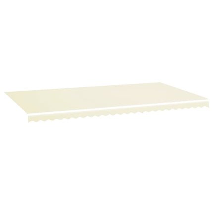udskiftningsdug til markise 6x3,5 m polyester cremefarvet