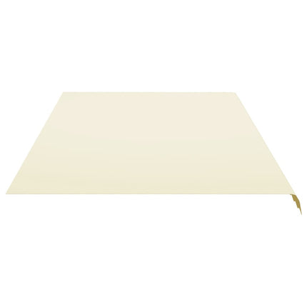 udskiftningsdug til markise 6x3,5 m polyester cremefarvet