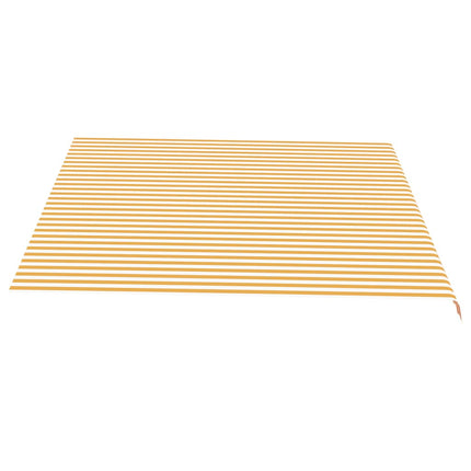 udskiftningsdug til markise 430x345 cm polyester gul og hvid