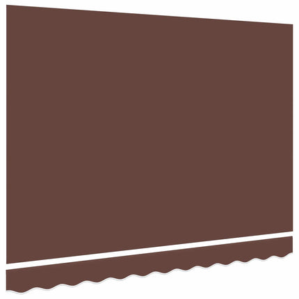 udskiftningsdug til markise 350x250 cm polyester brun