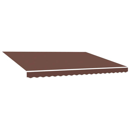 udskiftningsdug til markise 400x350 cm polyester brun