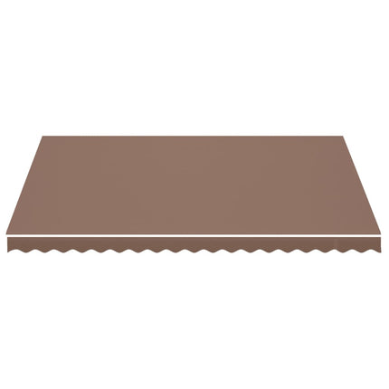 udskiftningsdug til markise 4,5x3,5 m polyester brun