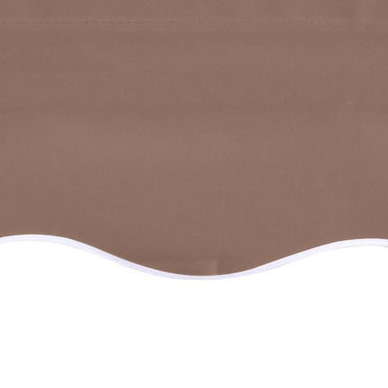 udskiftningsdug til markise 5x3 m polyester brun