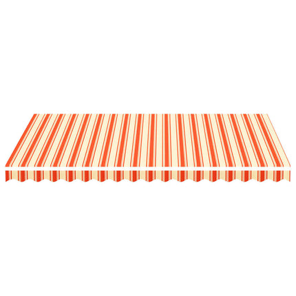 udskiftningsdug til markise 3,5x2,5 m polyester gul og orange