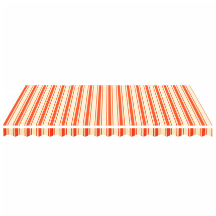 udskiftningsdug til markise 380x295 cm polyester gul og orange