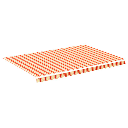 udskiftningsdug til markise 430x295 cm polyester gul og orange