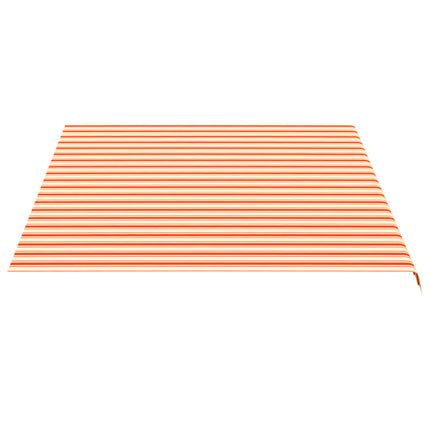 udskiftningsdug til markise 4,5x3,5 m polyester gul og orange
