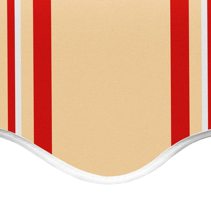 udskiftningsdug til markise 5x3,5 m polyester gul og orange