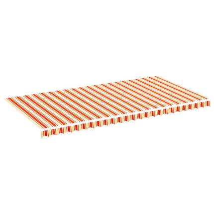 udskiftningsdug til markise 580x295 cm polyester gul og orange