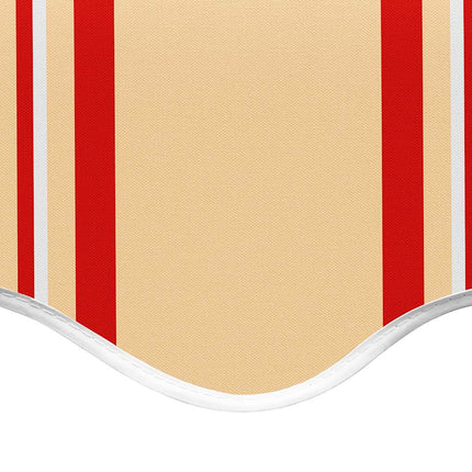 udskiftningsdug til markise 580x295 cm polyester gul og orange