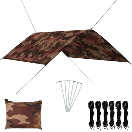 udendørs presenning 3x2 camouflagefarvet