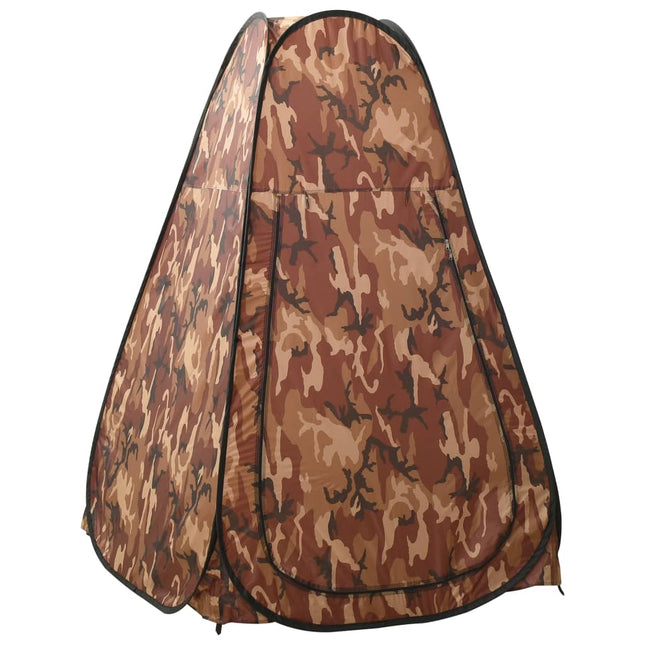 pop-up brusetelt camouflagefarvet