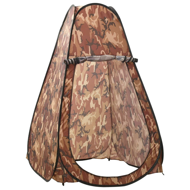 pop-up brusetelt camouflagefarvet