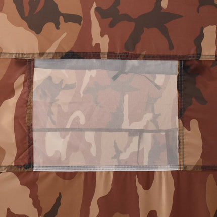 pop-up brusetelt camouflagefarvet