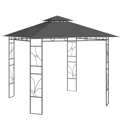 pavillon 3x3x2,7 m 160 g/m² antracitgrå