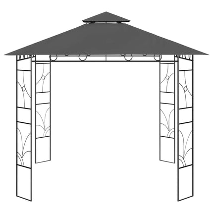 pavillon 3x3x2,7 m 160 g/m² antracitgrå