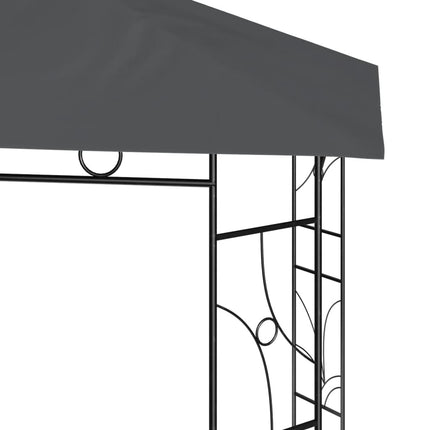 pavillon 3x3x2,7 m 160 g/m² antracitgrå