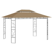 pavillon 4x3x2,7 m 160 g/m² gråbrun