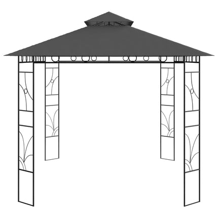 pavillon 4x3x2,7 m 160 g/m² antracitgrå