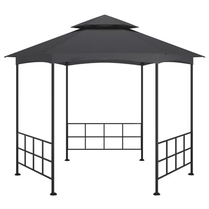 pavillon med sidevægge 3,1x2,7 m antracitgrå