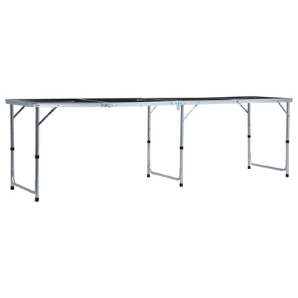 foldbart beer pong-bord med kopper og bolde 240 cm