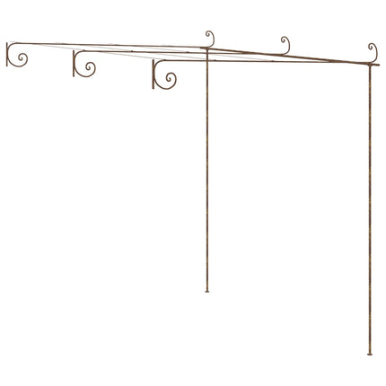 pergola 3x3x2,5 m jern antikbrun