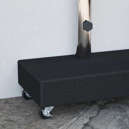 parasolfod 45x25x8 cm granit sort