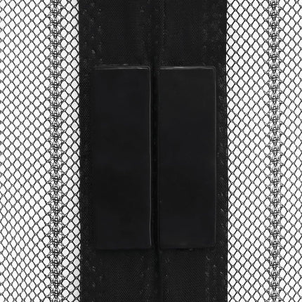 insektnet til dør 2 stk. med magneter 220x110 cm sort