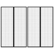 insektnet til dør 2 stk. med magneter 220x130 cm sort