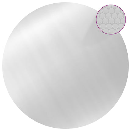 poolovertræk 488 cm PE sølvfarvet