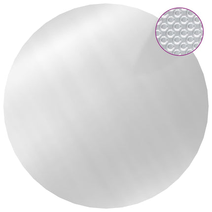 poolovertræk 549 cm PE sølvfarvet