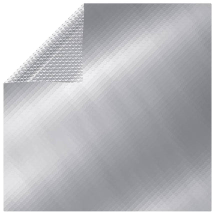 poolovertræk 549x274 cm PE sølvfarvet