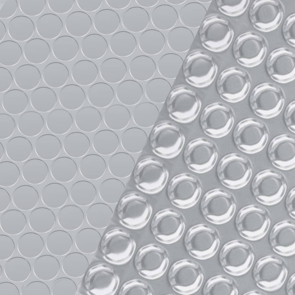 poolovertræk 732x366 cm PE sølvfarvet