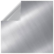 poolovertræk 975x488 cm PE sølvfarvet