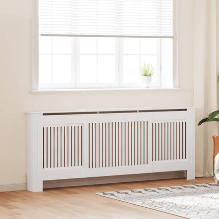 radiatorskjuler 205 cm konstrueret træ hvid