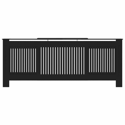 radiatorskjuler 205 cm konstrueret træ sort