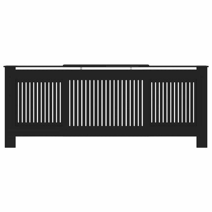 radiatorskjuler 205 cm konstrueret træ sort