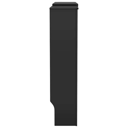radiatorskjuler 205 cm konstrueret træ sort