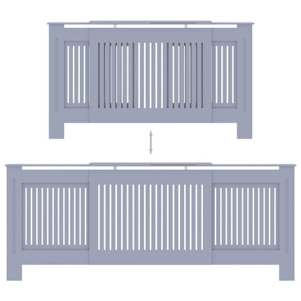 radiatorskjuler 205 cm MDF grå
