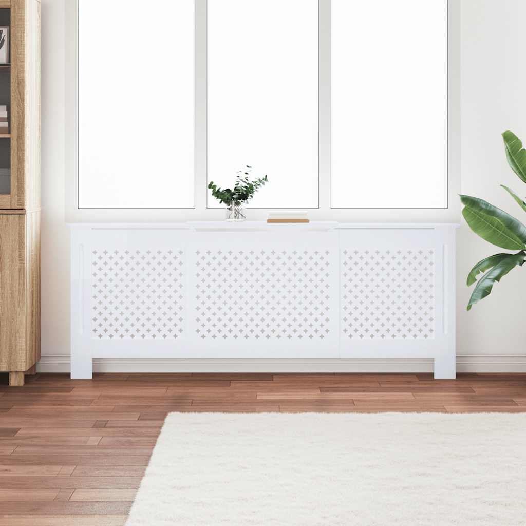 radiatorskjuler 205 cm MDF hvid